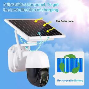 360° Wireless Outdoor Solar Power Wifi Battery Mobile Network Solar Camera