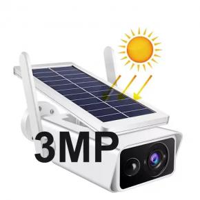 WiFi Wireless Solar Power Camera 3MP CCTV Security IP Camera Outdoor Support 2pcs 18650 Battery XM Icsee Camera