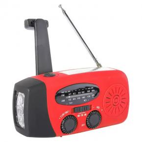 Emergency Solar Hand Crank Dynamo Radio